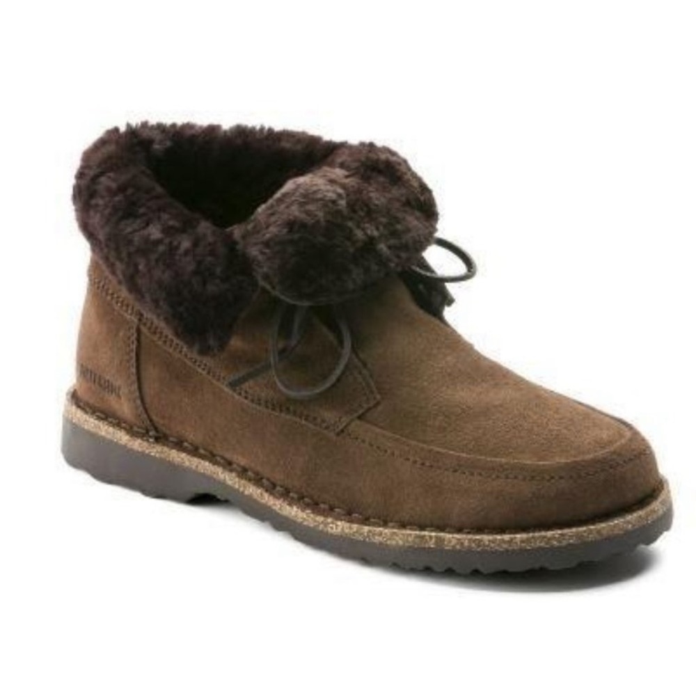 BIRKENSTOCK NWOT Bakki Suede Shoes Ankle Boots Women's Warm Sherling 36 5.5